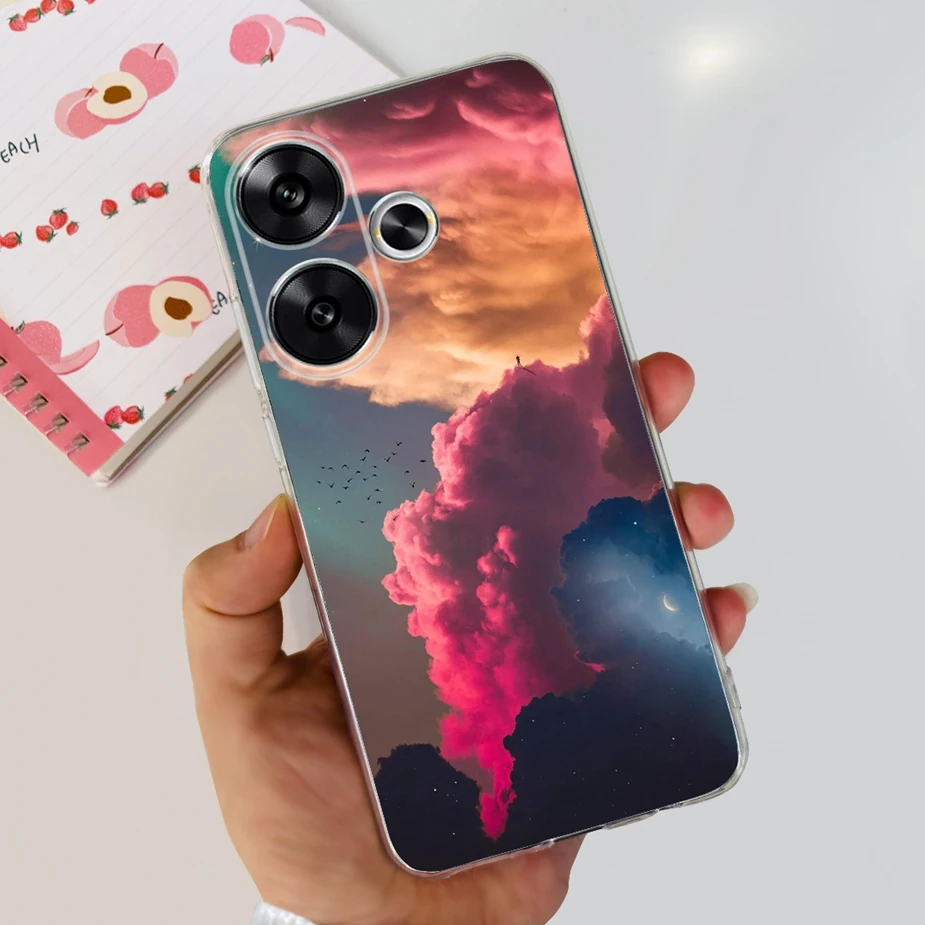 Cute Painted Soft Silicone Phone Case Cover