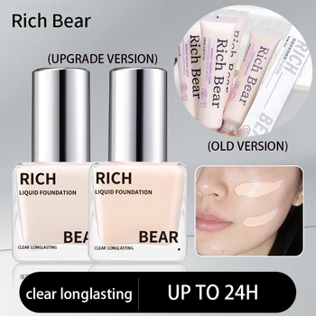 Liquid BB Cream Foundation Waterproof Concealer Full Coverage Brighten Face Moisturizing Oil-control Natural BB Cream Cosmetics