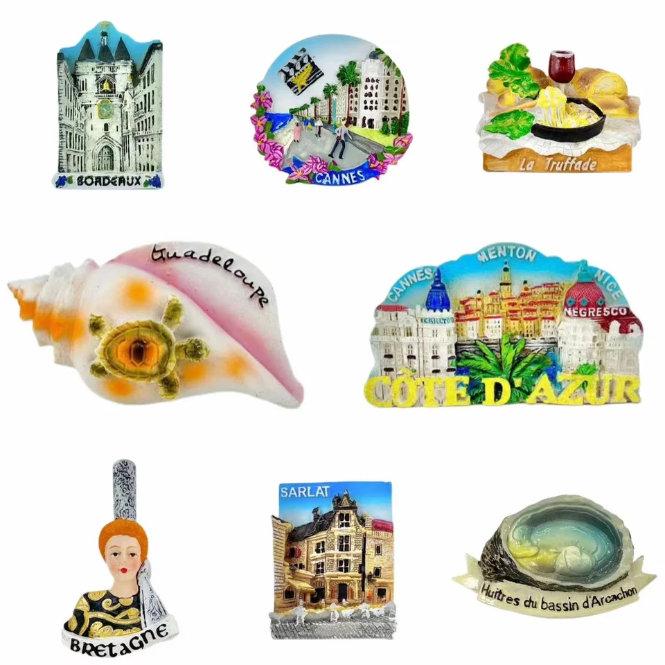 Aimant De Réfrigérateur 3D En Résine Fait à La Main Avec