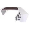 Large Office Desk L Shaped Computer Desk wit87"Wood Executive Large Desk for HomeOffice，Executive Desks 63Inch with File Cabinet 3