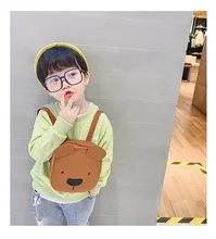 

Baby Backpack PU Material Cute Cartoon Bear Pattern Waterproof Light High Capacity Child Outdoor Storage Handbag New Hot Sale