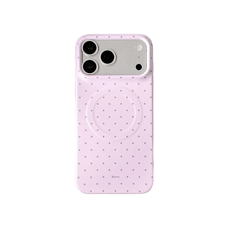 Fashion Stone Texture Magnetic Phone Case with Magsafe - Hard TPU Back Cover