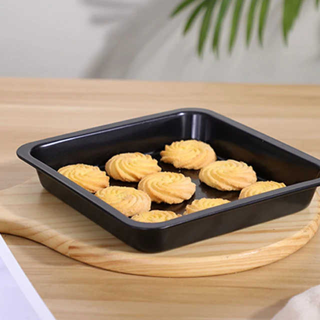 Baking Pan with Rack Set Carbon Steel Cookie Sheet Baking Pan Tray with  Removable Cooling Rack Easy Clean Kitchen Baking Gadgets - AliExpress