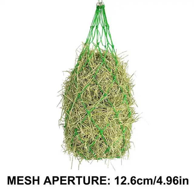 Horse Hay Net Sheep Hay Feeder Hangable Storage Net Supplies Cattle Equine Goat Feeders For Barn Stalls Horses 6