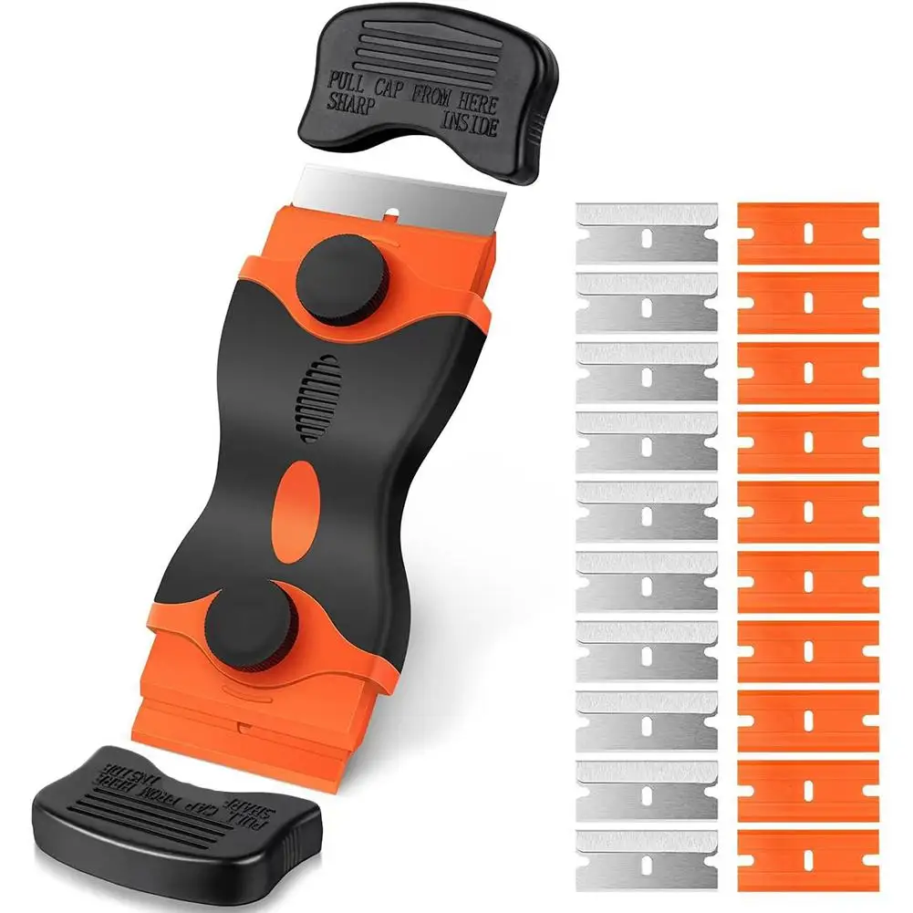 Plastic /Metal Razor Blade Scraper Edge Removal Tool with Blade Label Sticker Decal Removal Car Window Tint Vinyl Application