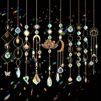 Crystal Lotus Suncatchers 1