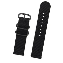 Durable Nylon Canvas Strap for Smart Watches - Universal Fit Bracelet Replacement Band (A)