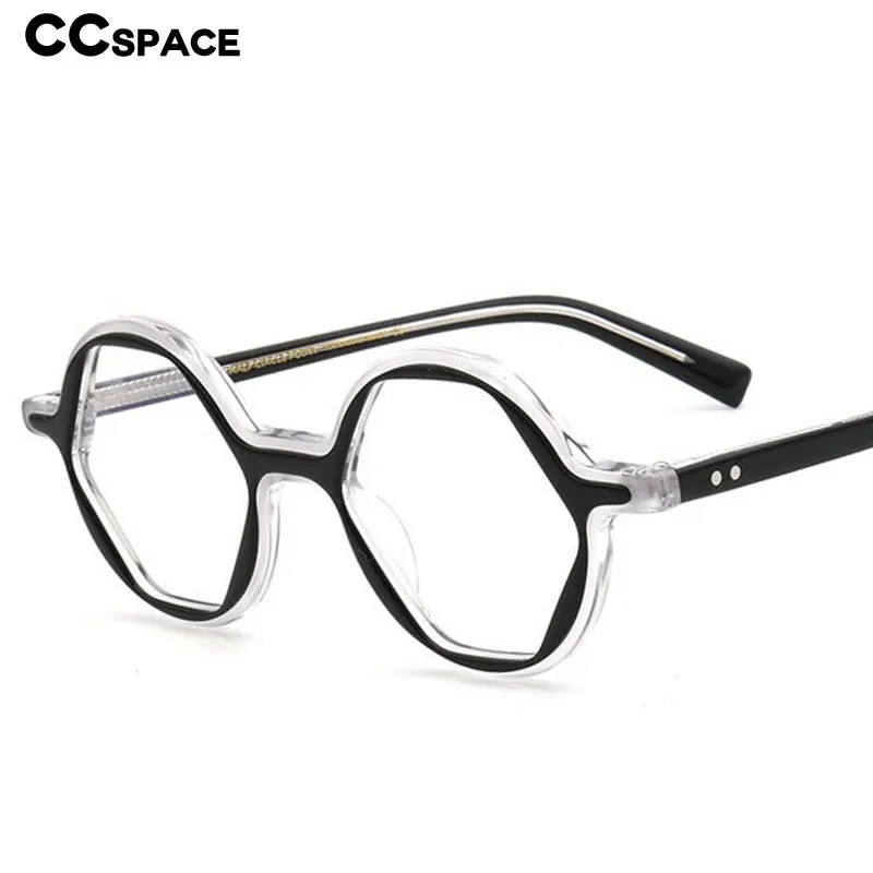 55878 Retro Round Acetate Optical Glasses Frames Men Women Fashion