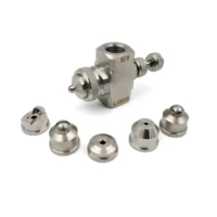 Air Water Mixing atomizing nozzle, Adjustable Air Atomizer Nozzle, Stainless Steel Pneumatic Spray Jet, Two Fluid Nozzle 1