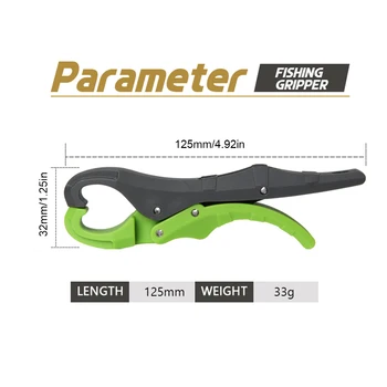 Fishing Floating Gripper 12.5cm Fish Lip Gripper Grip Bass Trout ABS Fishing Pliers Gear Controller Portable Fishing Tool Tackle 6