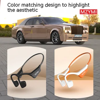 MZYMI I18Pro Bone Conduction Wireless Neckband Earbuds Bluetooth 5.3 Earphones Open Ear Headphones Stereo Touch Control Headset 5