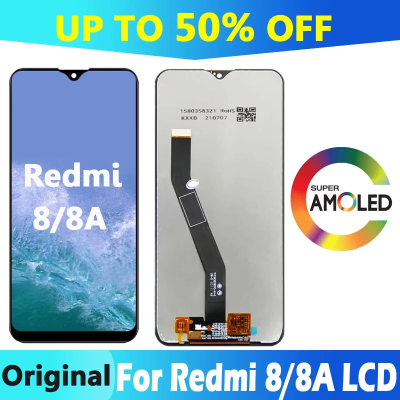 

6.22" Inch Screen Original LCD For Xiaomi Redmi 8/8A LCD Screen Display Touch Screen With Frame Digitizer Assembly Replacement