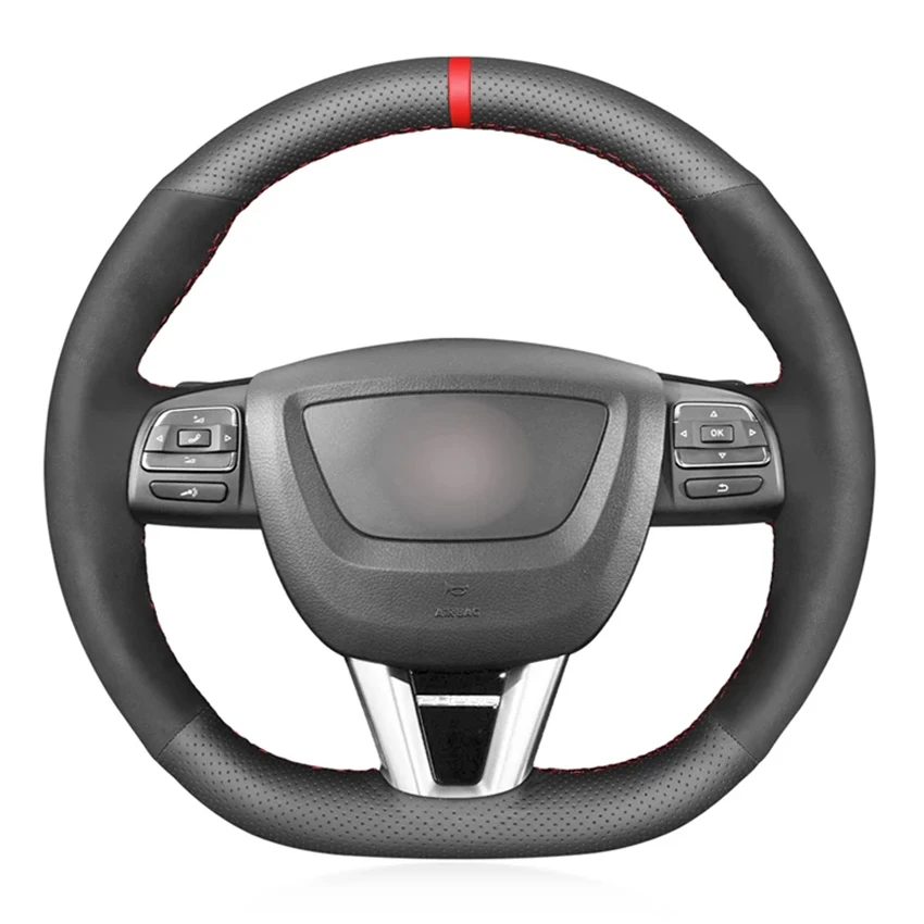 

Черная искусственная кожа замша мягкая искусственная кожа для Seat Leon Cupra 2008-2012 Толедо Alhambra 2010-2015 Altea 2008-2011
