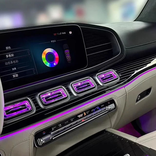 メルセデスベンツの車のアンビエントライト,scan gle gls w167 2020 