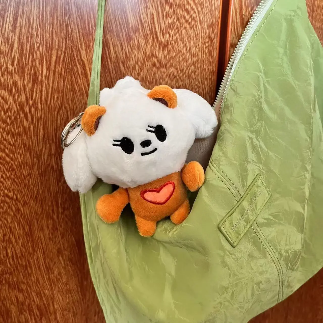 TXT Dolls Kpop Cute Soobin Beomgyu PPULBATU Same Plush Keyrings Tutu Bar Two-Bar Doll Keychain Rings Plush Bag Pendant 2