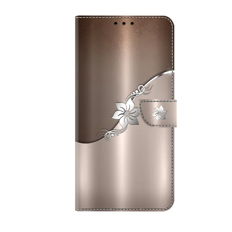 3D Cute Painted Magnetic Flip Wallet Phone Case with Holder