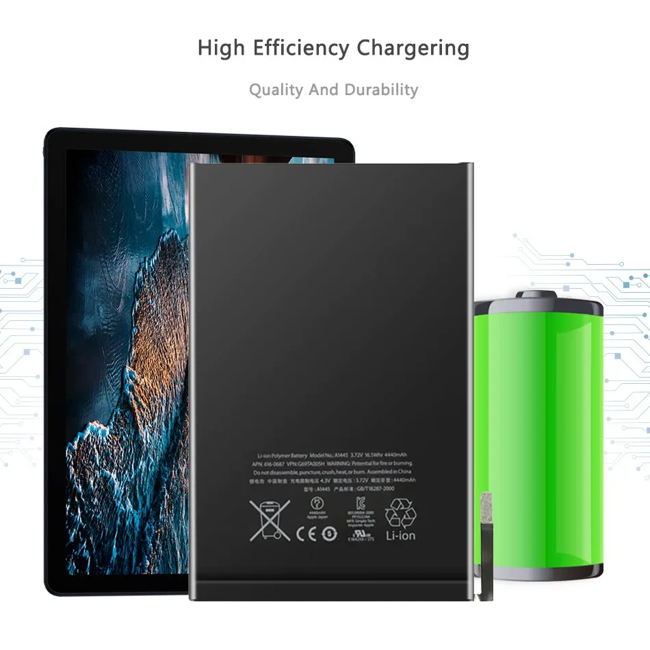 4440mAh Battery For iPad Mini 1 Mini1 A1432 A1445 A1454 A1455 Bateria rechargeable battery