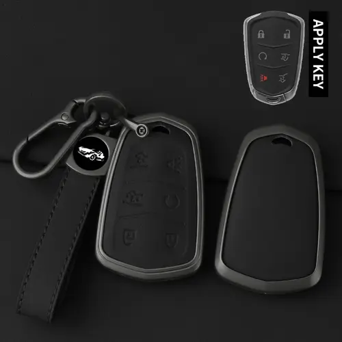 High Quality Leather Metal Car Key Case Cover Shell Fob for Cadillac 2015-2019 Escalade ATS CTS CT6 XTS XT5 SRX 3 4 5 6 Buttons - Image 14