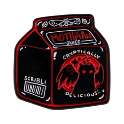 Mothman Enamel Pin - Gothic Brooch for Clothing and Accessories, Perfect for Halloween Gifts (1)