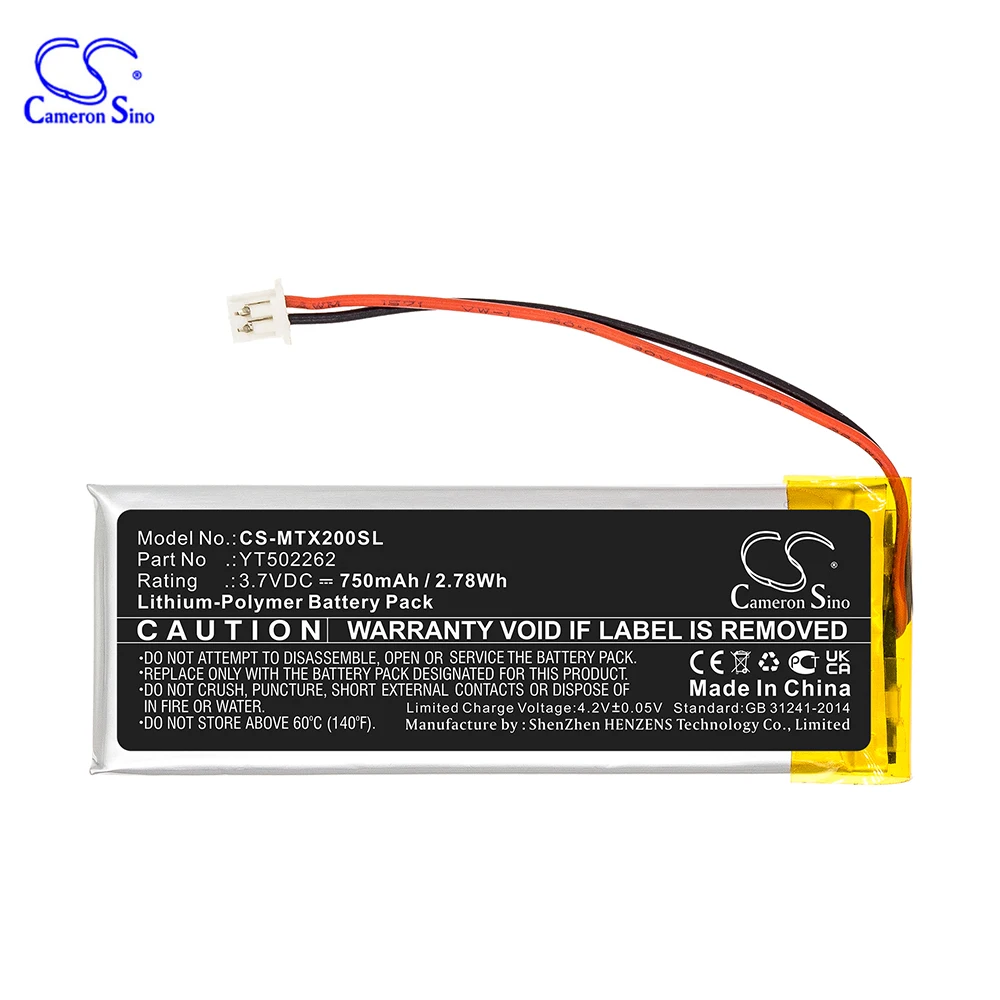 TCS-502262ワイヤレスヘッドセット,750mahバッテリー,mideland