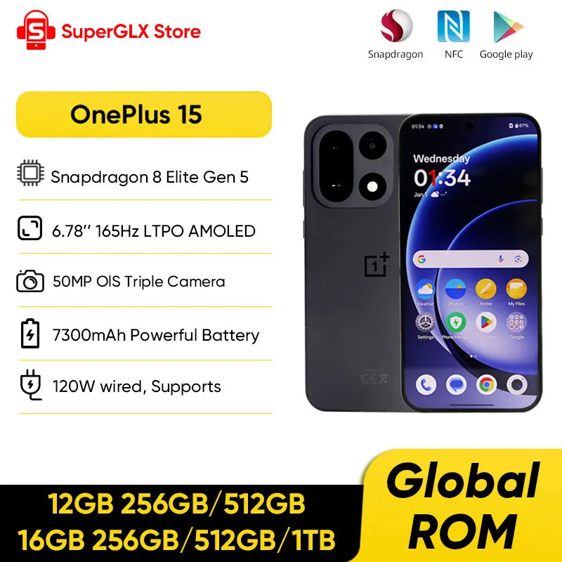 最新 OnePlus 15 12GB/256GB グローバルバージョン OnePlus 15 256 GB / 12 GB - buy smartphone: prices, reviews