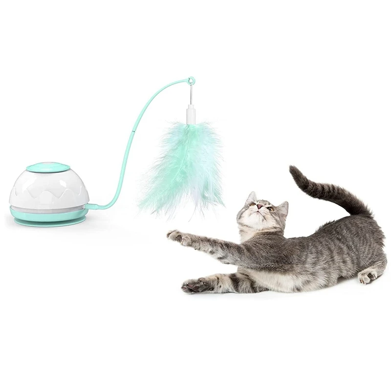 

Electric Motion Cats Toy Interactive Motorized Wand Toy Automatic 4 Modes For Cats