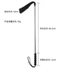 48.5cm Six Beads Handle Silicone Tassels Top Long Straight Whip Riding Crop Flogger Paddle Slapper Horse Training Dressage Whips 6