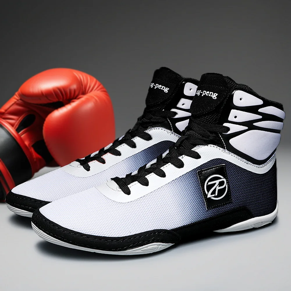 Breathable Boxing Shoes Men Women Anti Slip Flighting Sneakers Big Size 46