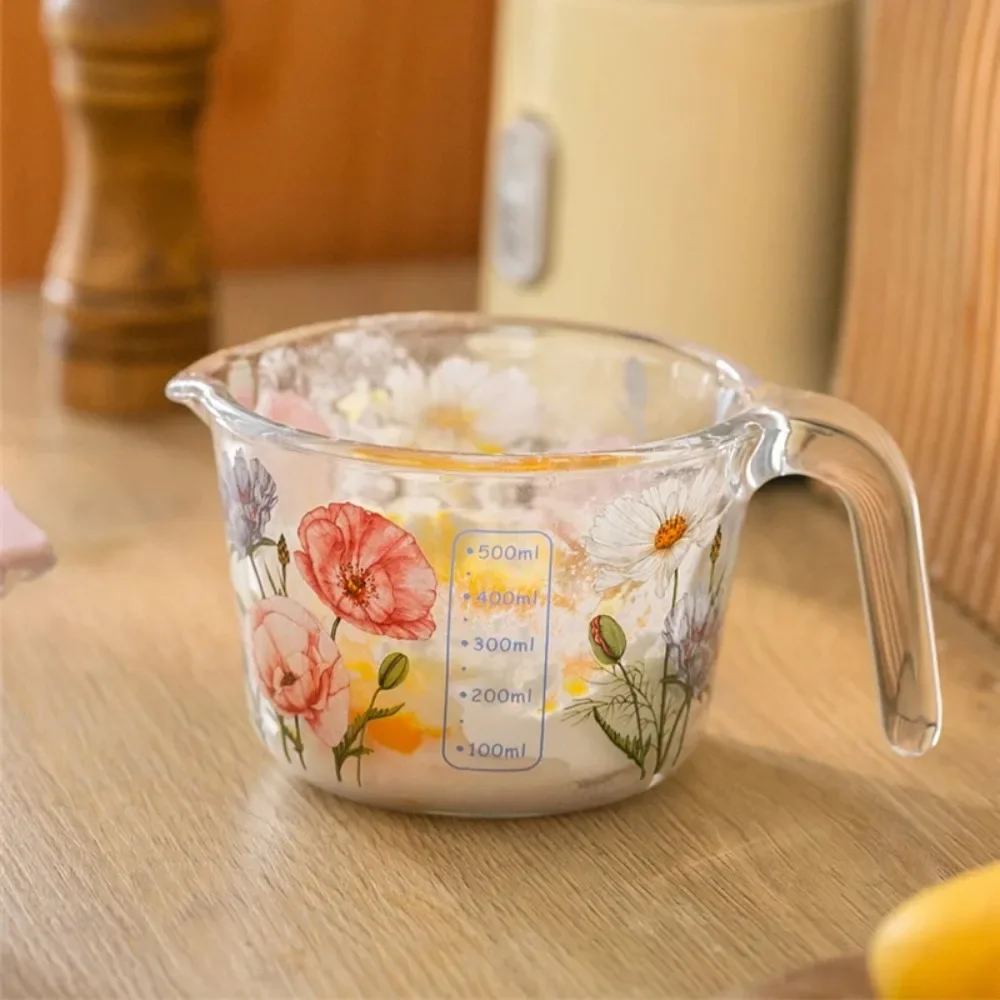 

Мерный стакан в стиле ретро с крышкой, стеклянная чашка для молока и сока со шкалой, мерные банки, бытовые кухонные приспособления