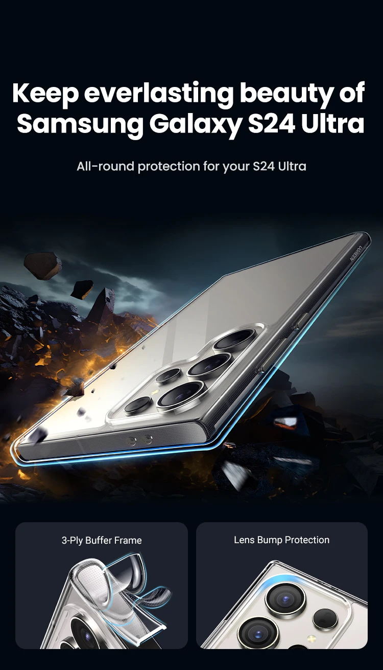 Transparent Protective TPU Case Cover - UGREEN Clear Edition