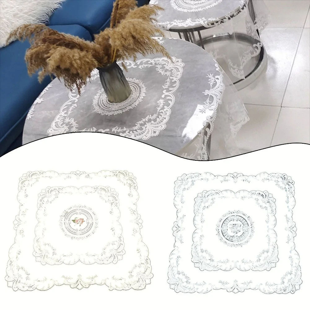 

4pcs Embroidered Lace Placemats Vintage Crochet Table Mat For Wedding Cup Vase For Bulk Cakes Desserts Crafts Christmas