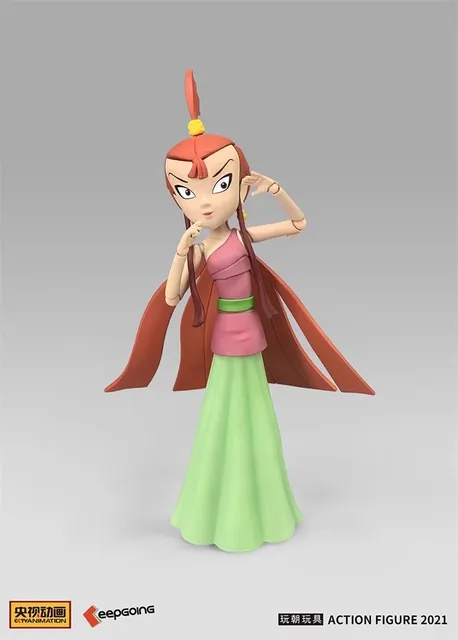KEEPGOING 리틀 드래곤 걸 액션 피규어: 네자 전설의 용맹한 전사 소장