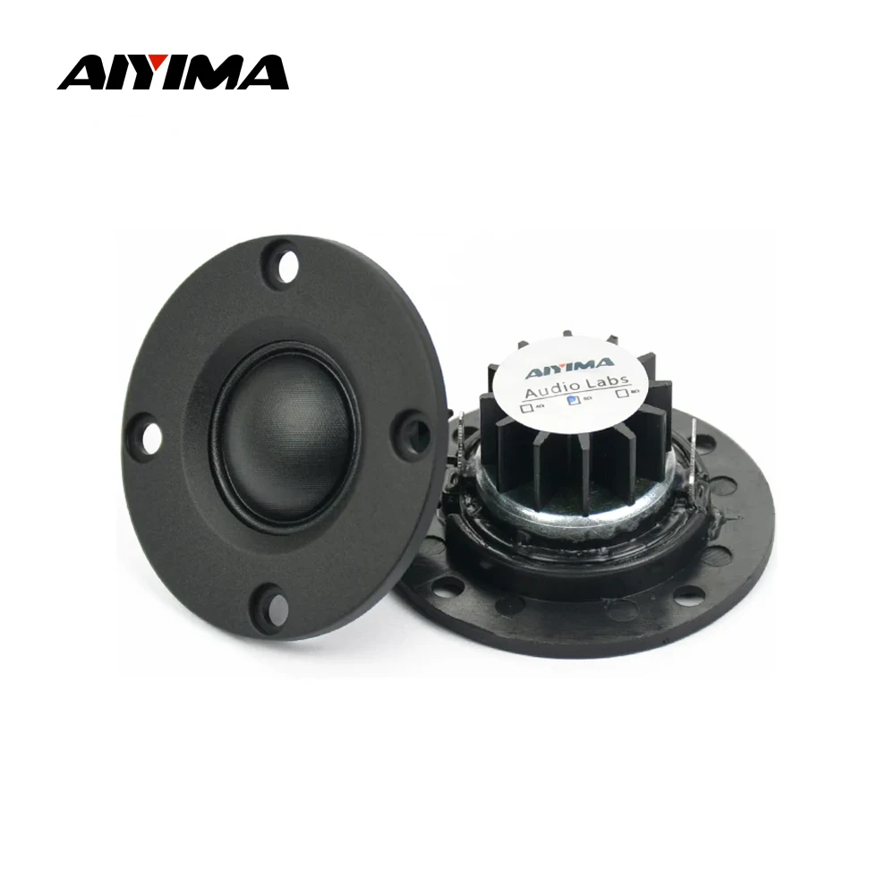 Portable Speaker Audio Speakers Tweeter Speaker 2Pcs 52MM 6 Ohm 30W Dome Silk Film ABS With Aluminum Radiator