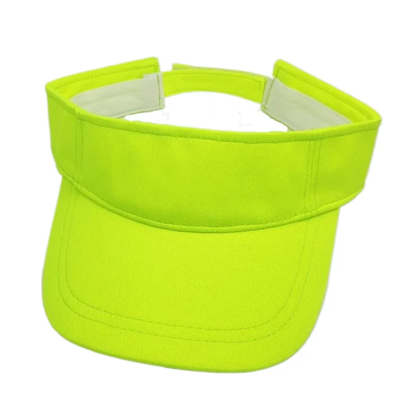 Orange Lime Or Neon Green Mesh Sun Visor Caps Men Women Plain