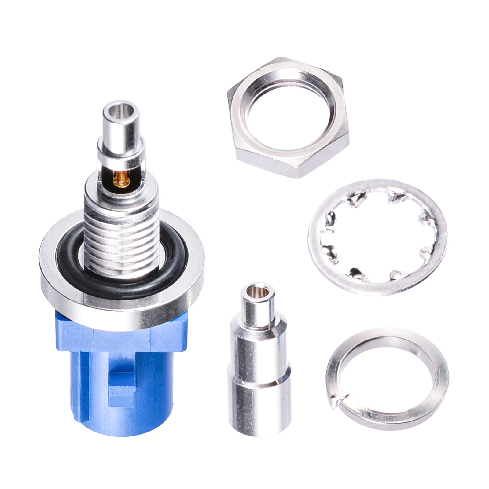 Waterproof Fakra C Male RF Coaxial Connector for 1.13mm 1.37mm Cable