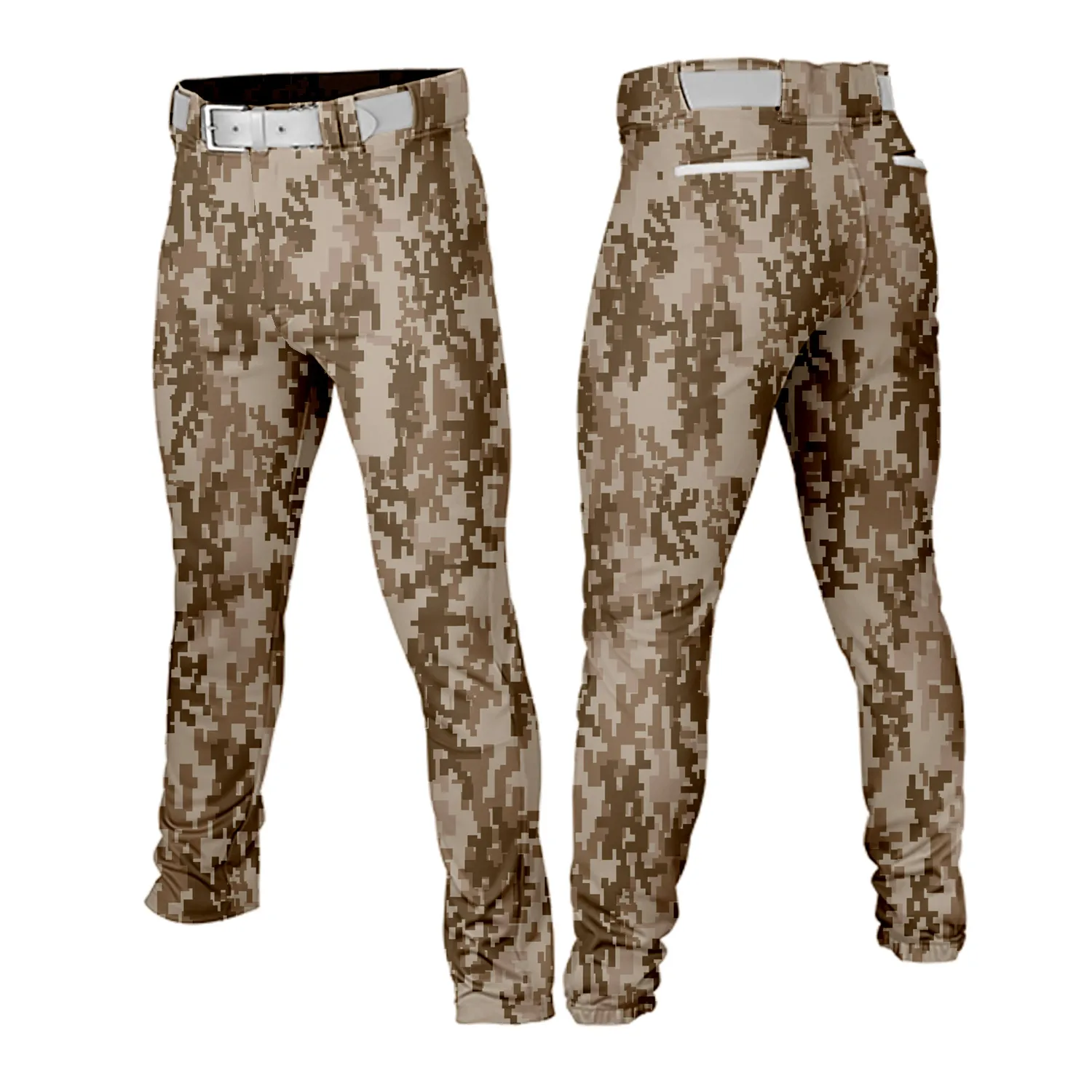 Men Youth Camouflage Practice Baseball Pants Softball Training Uniform Team Name Loose Athletic Trousers