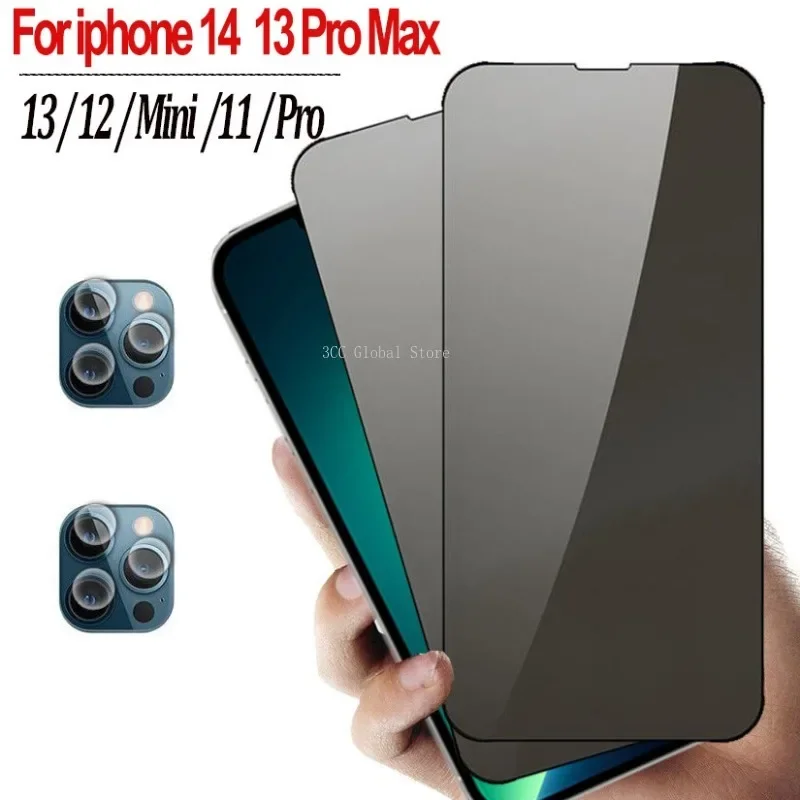 

Закаленное стекло с защитой от шпионов, стекло твердостью 9H для Iphone 13 14 Pro Max 12 11 Pro Max 15 Plus, 2 шт.