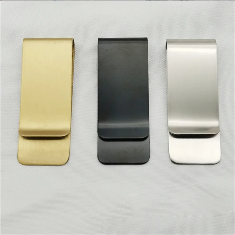 Solid Brass Money Clip Wallet Thickness Metal Men Cash Bill Clamp Holder ID Credit Card Folder For Male Mini Purse metal money clip,credit card holder,id card holder