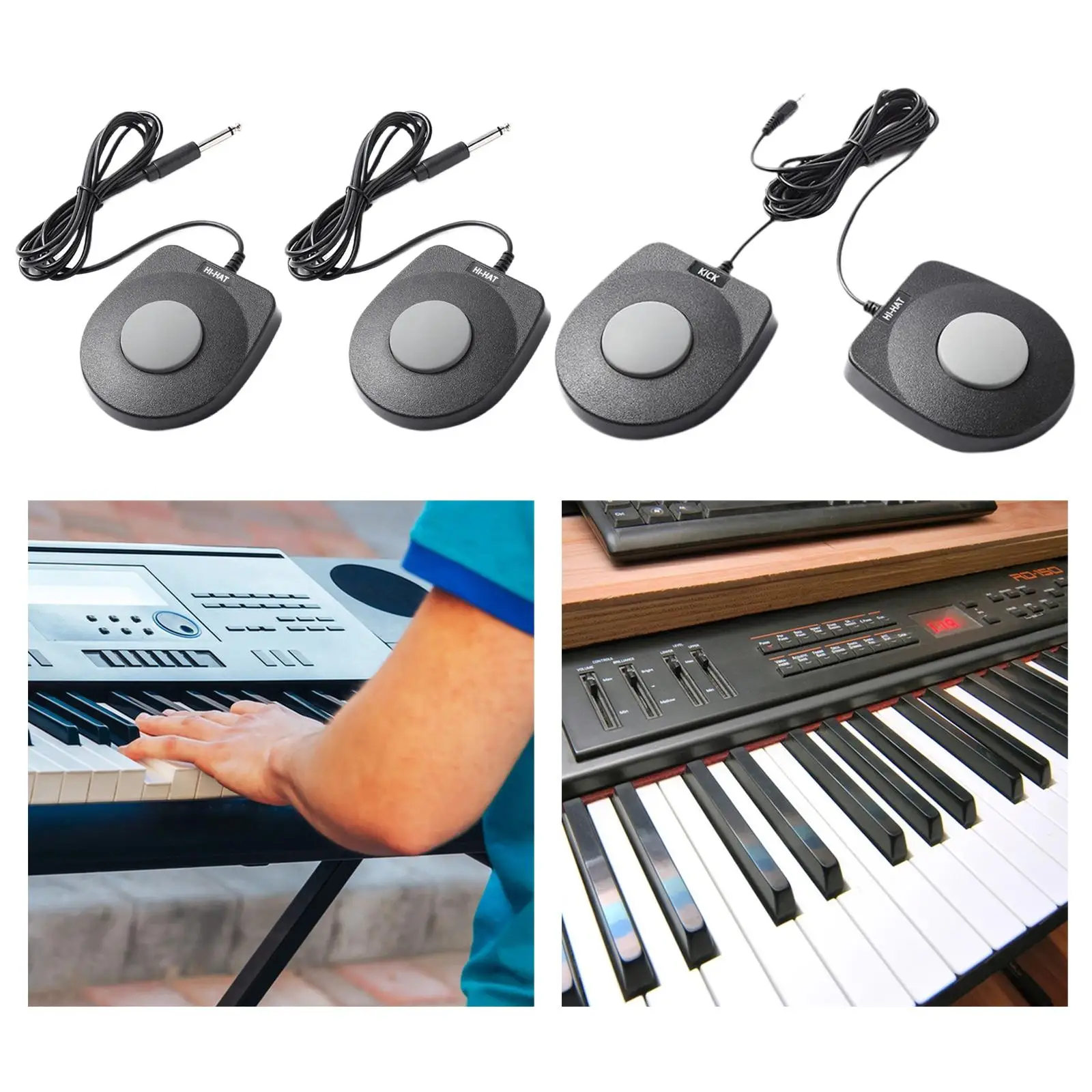 Sustain Pedal Music Instrument Accessories For MIDI Keyboard Digital Pianos
