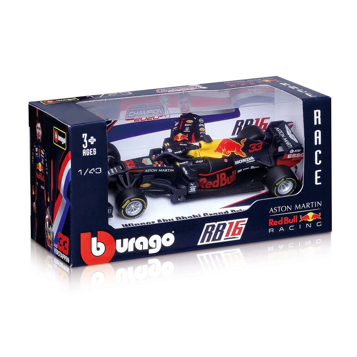 Bburago 1:43 2020 RB16B RB16 RB15 RB14 #11 #33 #3 F1 Racing Formula Car Static Simulation Diecast Alloy Model Car 6