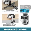 Brushless 6 Speeds Electric Trimmer Aluminum Alloy Base Wood Milling Trimming Engraving Slotting Machine for Makita 18v Battery 5