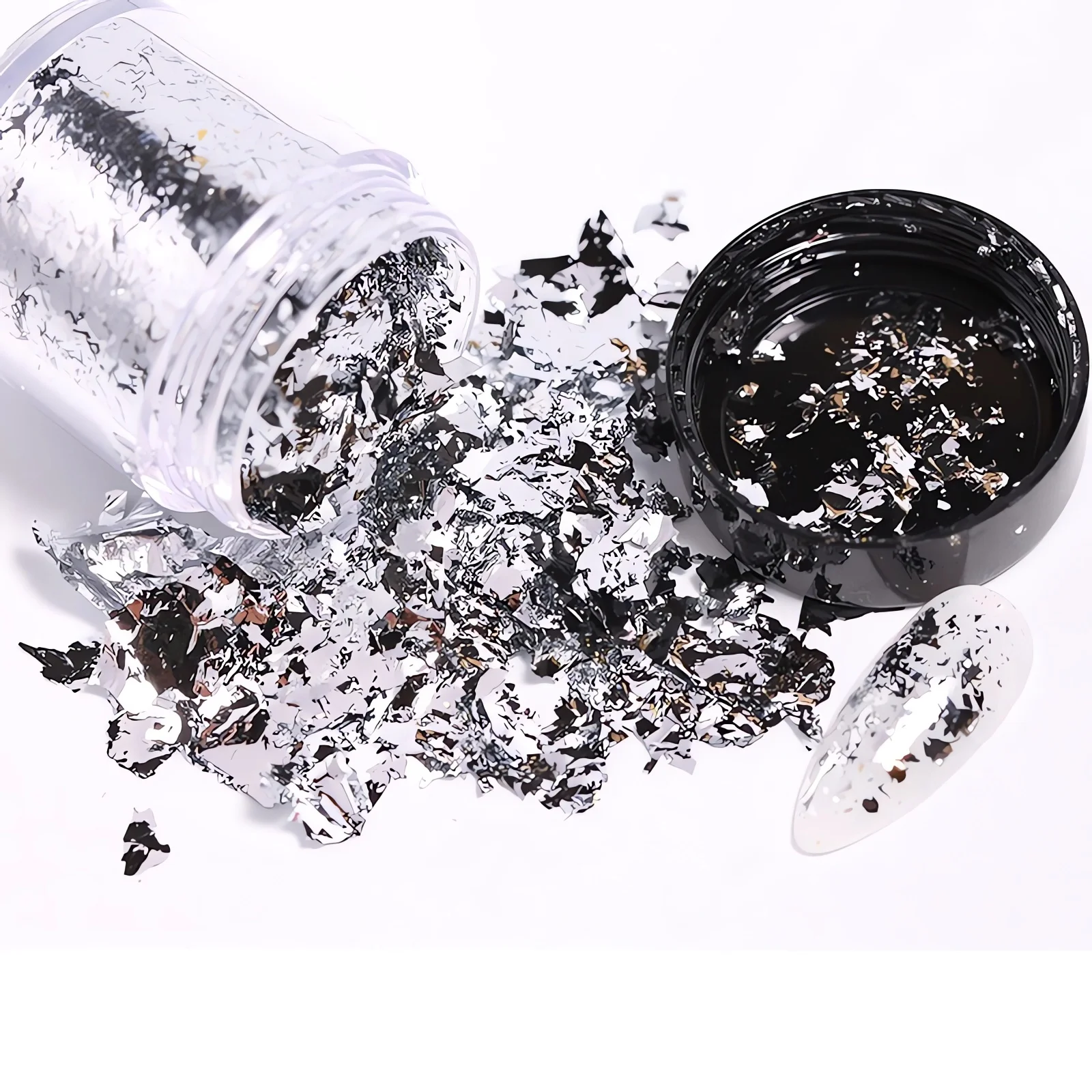Gold Silver Bronze Foil Paper Irregular Aluminum Sticker Flakes Glitter Handmade Epoxy Resin Decor Candle Making Supplies