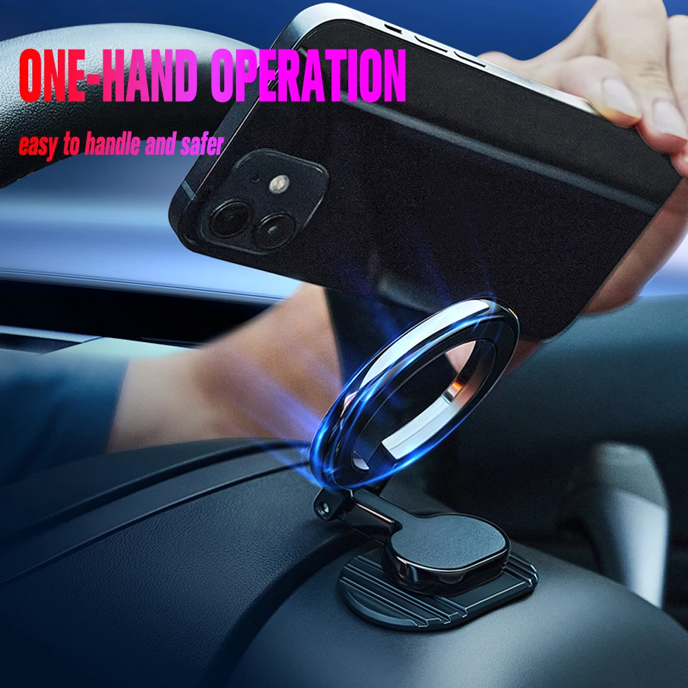 Dashboard Magnetic Phone Holder Ring for Car MagSafe Mount for