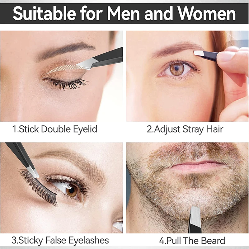 Professional Eyebrow Tweezers Stainless Steel Hair Removal