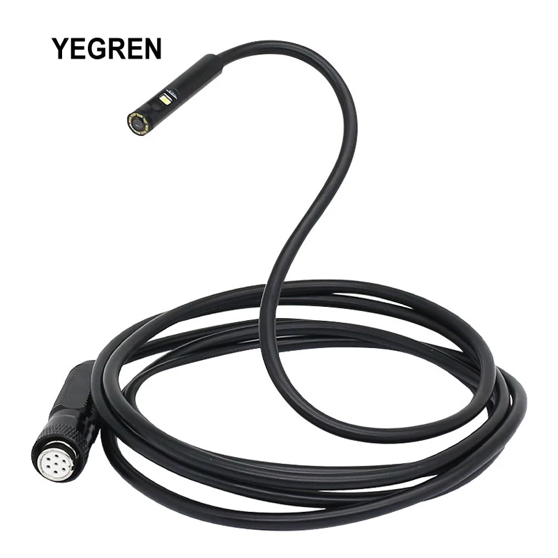 

1080P HD Endoscope Camera Cable IP67 Waterproof Dual Lenses Camera 8+1 LED Light 2m 5m 10m Rigid Cable for Endoscope with Access