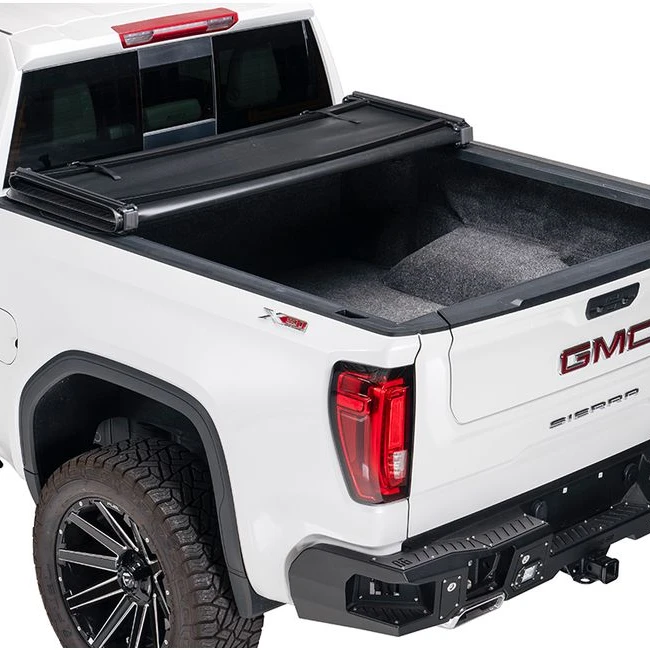 

Black Tonneau High Quality 4x4 Pickup Truck Bed Cover Soft Roll-up For VIGO 09-14