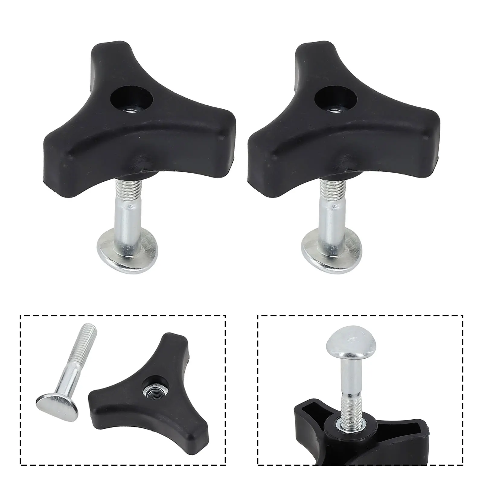 Practical Useful Handle Knob Bolt Accessories Garden Tool Knob Lawn Mower Lock Parts Plastic Replacement Switch Triangle