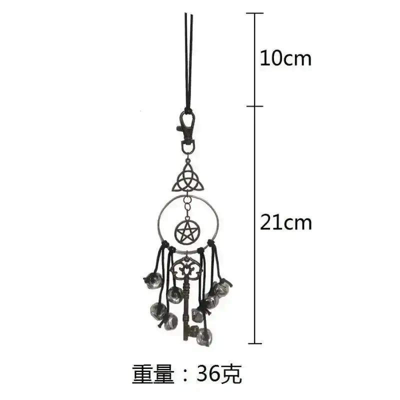 Witch Bell Door Witch Bell Supplies Antique Magic Keys Witch Home Protection Decoration Kitchen Decoration Key Pendant