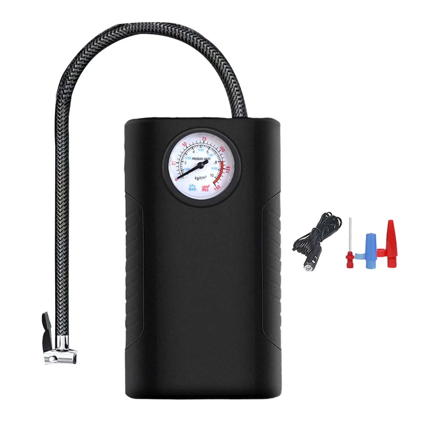 Corded Car Tire Inflator Air Compressor with Pressure Gauge 2.8M Power Cord Air Pump for Car Pool Toys Multifunctional