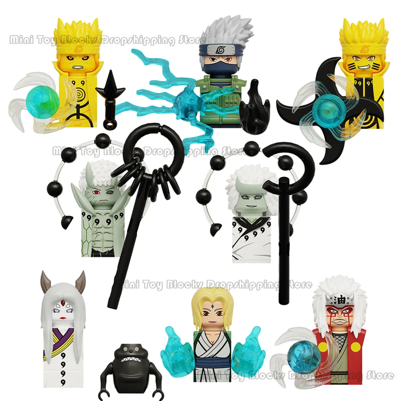 

KDL819 WM6112 WM6105 WM6106 WM6108 WM6109 WM6110 WM6111 Narutos Building Blocks Anime bricks Mini Action toy Figures Toys Gifts